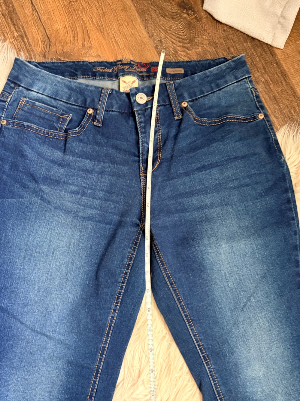 Faded Glory Blue Flare Jeans - Picture 5 of 7